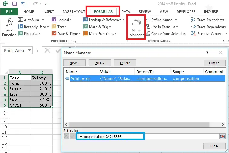 excel dynamic print area 02