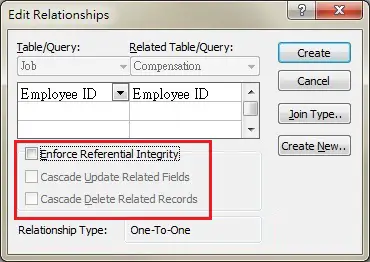 Image result for create relationship Referential Integrity Rule in ms access 2003