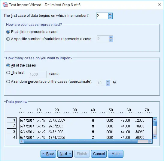 spss import text 05