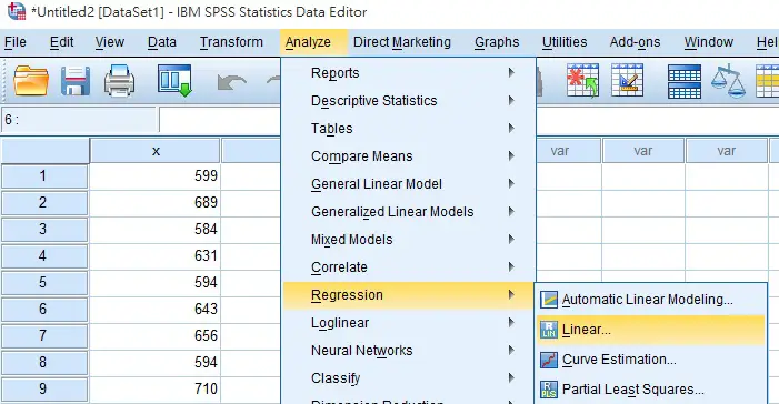 spss linear regression 01
