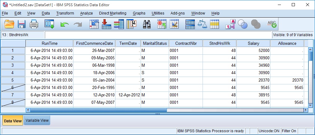 SPSS select cases 06