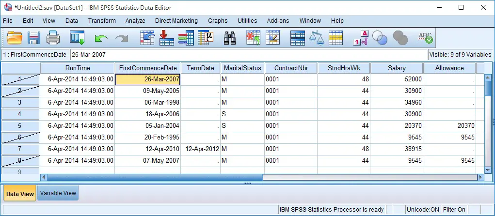 SPSS select cases 11