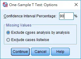 spss excel one sample t test 12