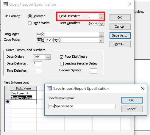 Access VBA Export all Queries to Text File 03