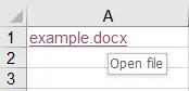 Excel VBA Hyperlinks Function 001