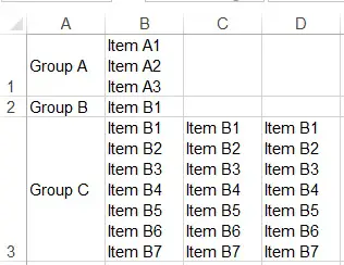 Excel VBA reformat merged cells to row 04