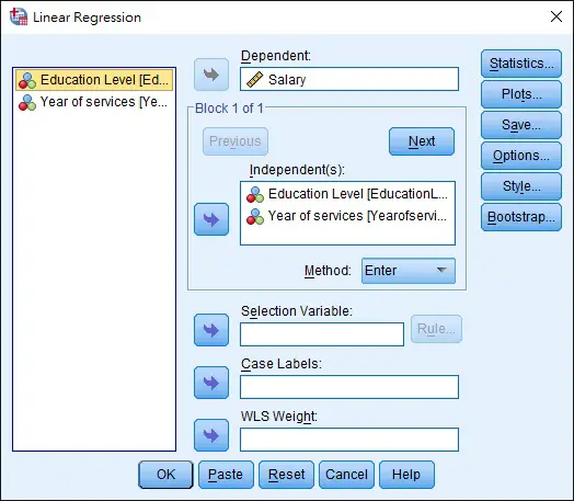 SPSS Excel Multiple Regression 05
