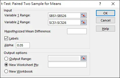 SPSS Excel Paired Samples T Test 03