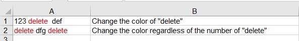 Excel VBA Change Partial Text Color In Cell