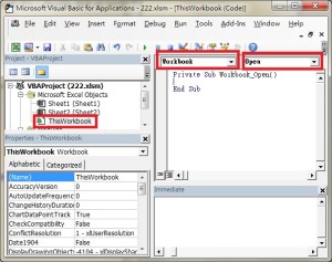 Excel Workbook.Open Event Access-Excel.tips